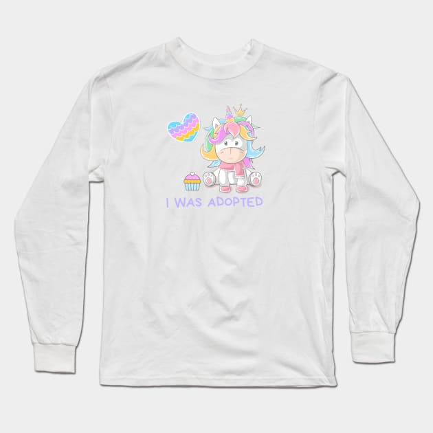 I was Adopted Long Sleeve T-Shirt by TracEy Monster